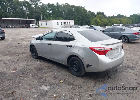 2016 Toyota Corolla Le z USA, uszkodzony, nr VIN 2T1BURHE8GC698620